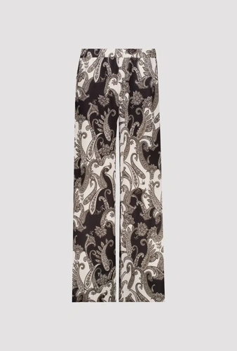 MONARI FRONT ROW Damenhose mit schwarz-weißem Muster (5)